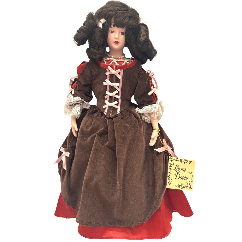 Vintage 1985 Bertha Rogers Lorna Doone 14" Porcelain Doll Original Tag & Box